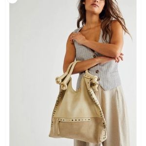 EUC Free People Valencia Studded Tote